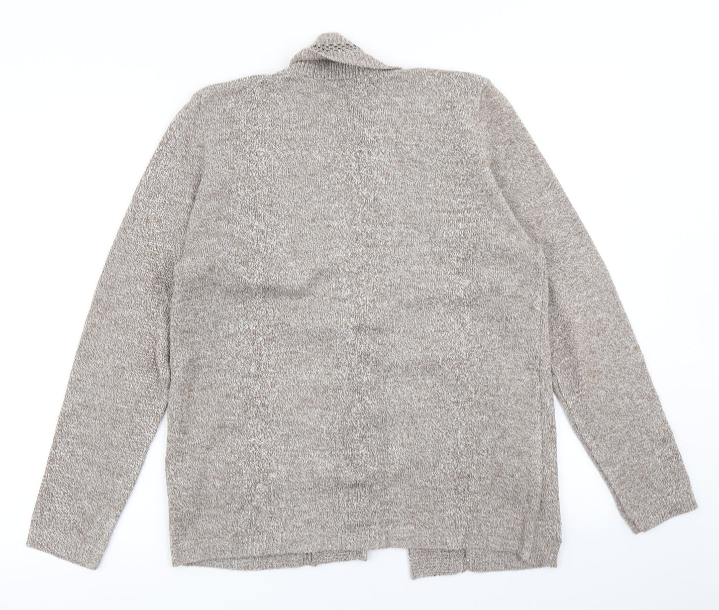 Envy Womens Brown Striped Knit Pullover Jumper Size M  - With cardigan