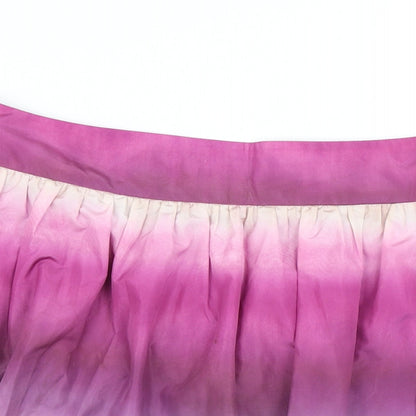 Adam Womens Pink   Flare Skirt Size 8  - Tie Dye