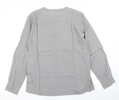 Reverb Mens Grey    Button-Up Size S