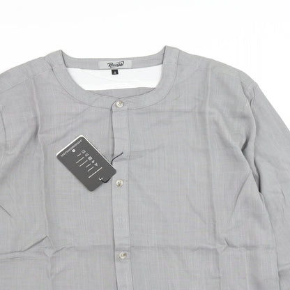 Reverb Mens Grey    Button-Up Size S