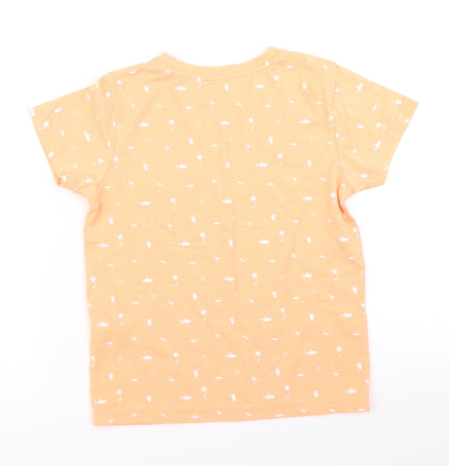 Primark Boys Orange   Basic T-Shirt Size 7-8 Years