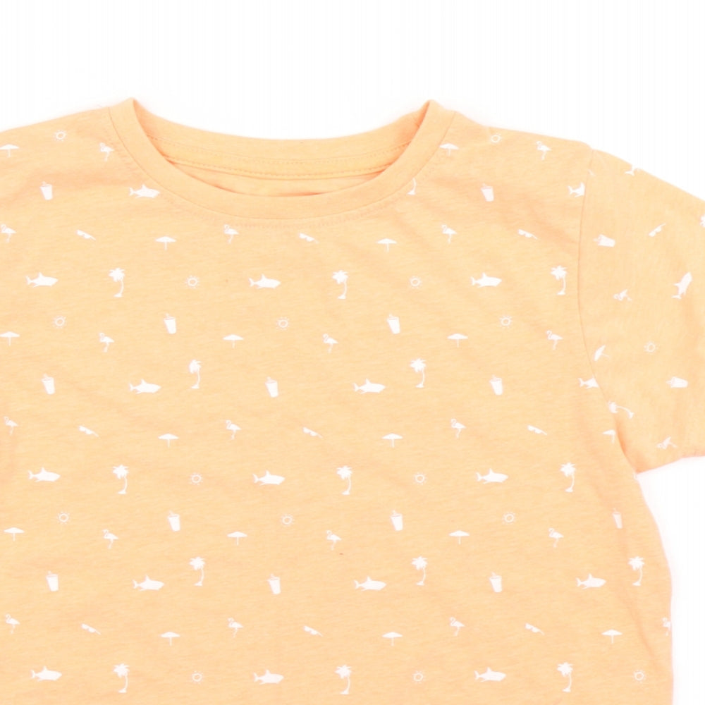 Primark Boys Orange   Basic T-Shirt Size 7-8 Years