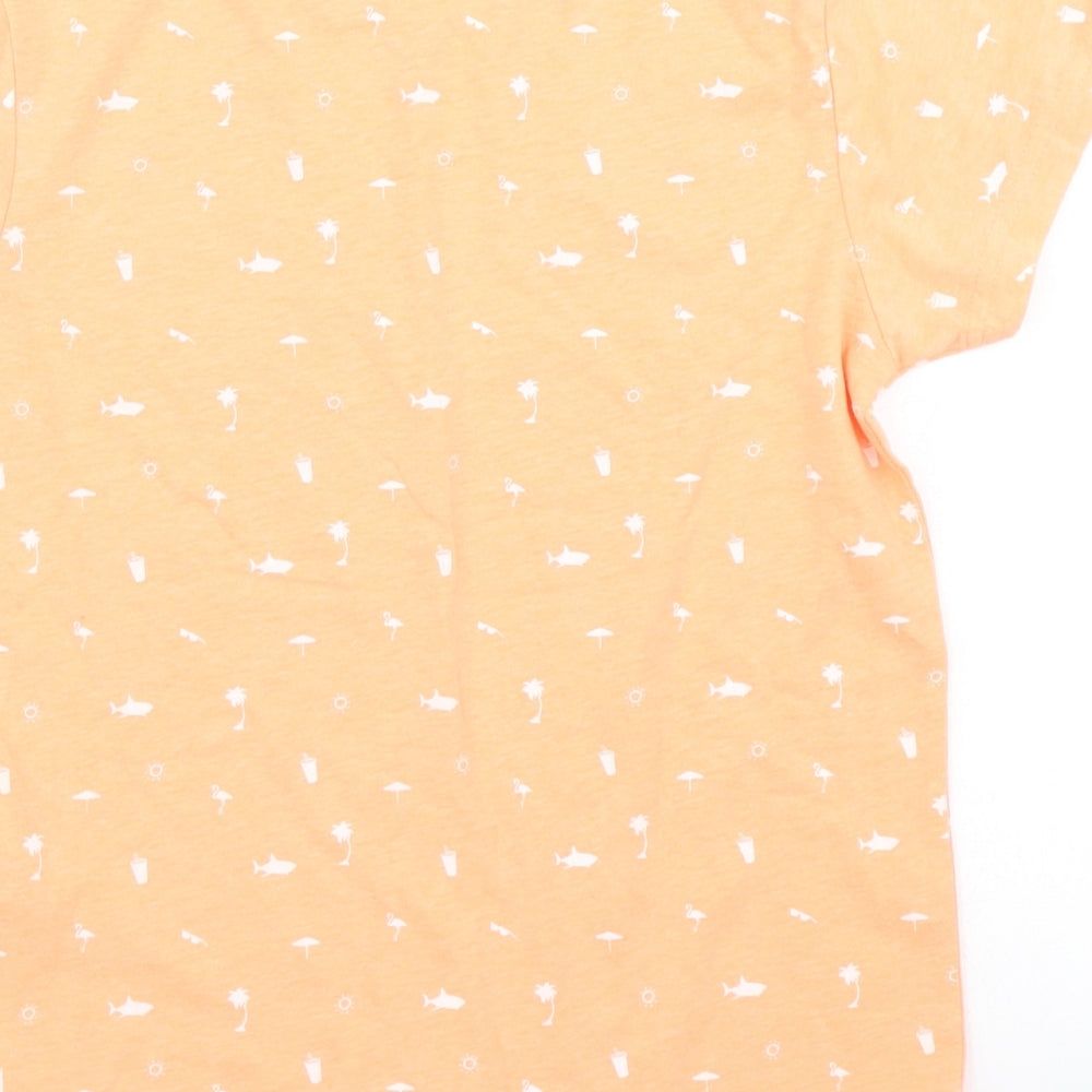 Primark Boys Orange   Basic T-Shirt Size 7-8 Years