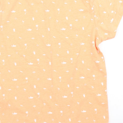 Primark Boys Orange   Basic T-Shirt Size 7-8 Years