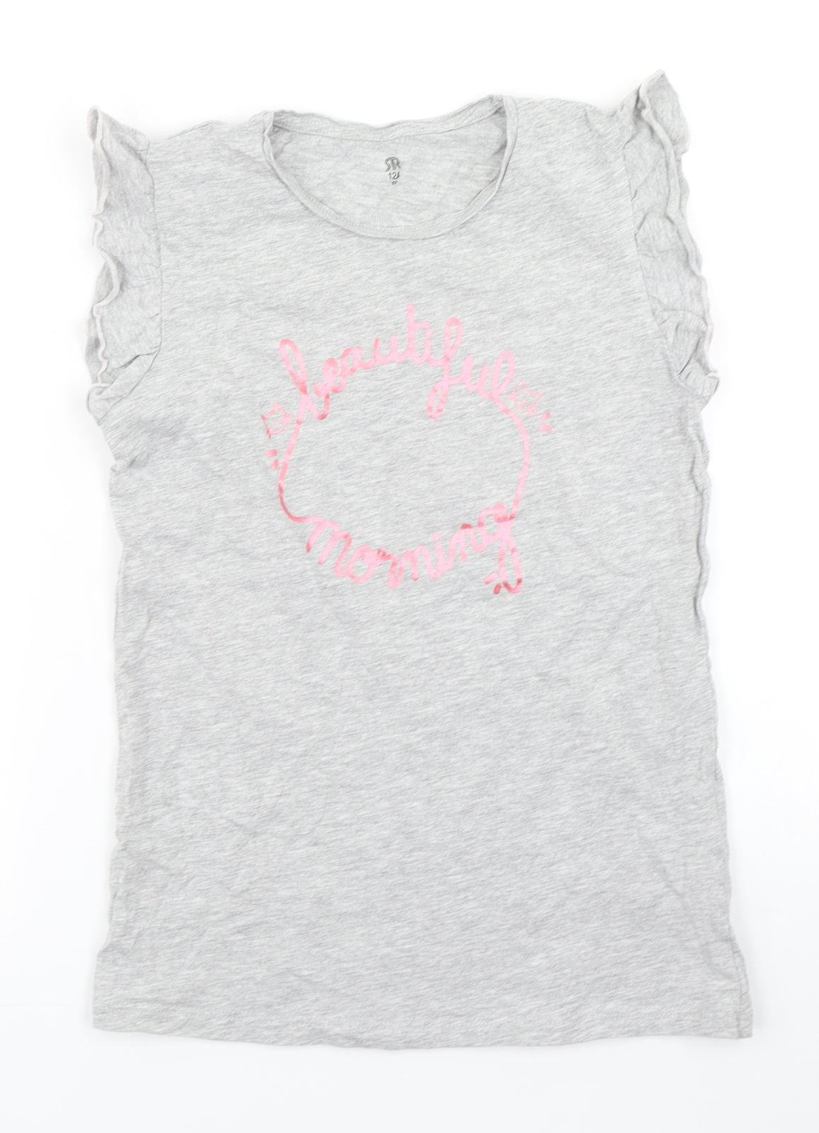 La Redoute Girls Grey   Basic T-Shirt Size 12 Years