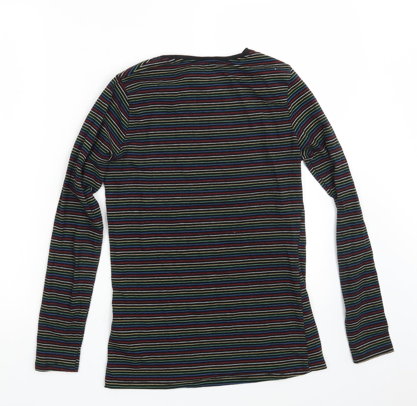 Primark Womens Black Striped  Pullover Sweatshirt Size 10