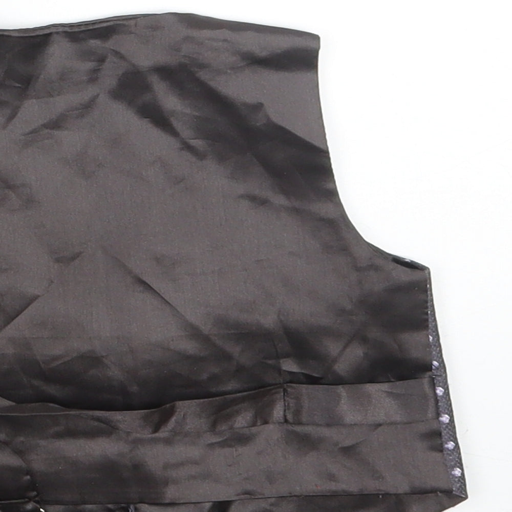JAMES MORGAN Boys Black Floral  Jacket Waistcoat Size 12 Months