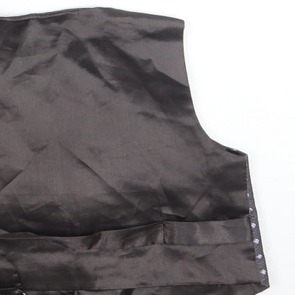 JAMES MORGAN Boys Black Floral  Jacket Waistcoat Size 12 Months