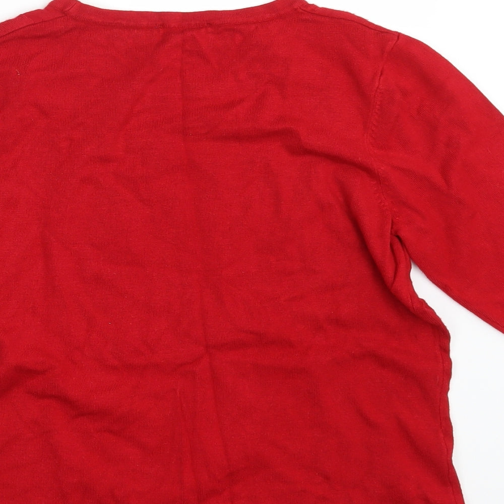 Anna Rose Womens Red   Pullover Sweatshirt Size M