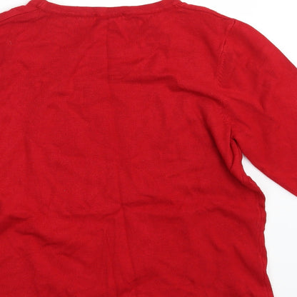 Anna Rose Womens Red   Pullover Sweatshirt Size M