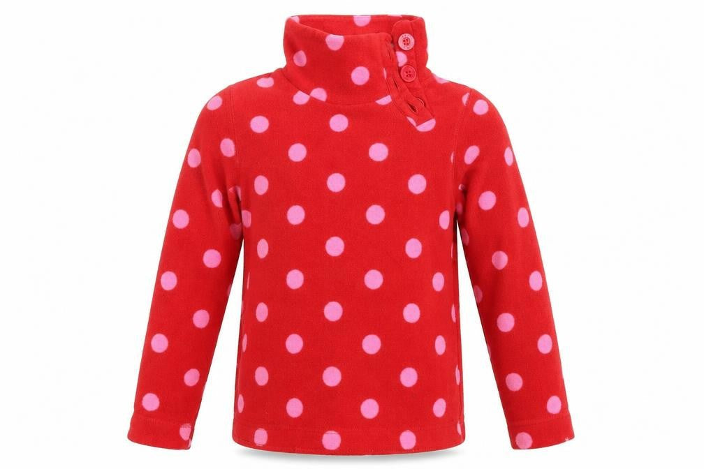 Front view of Next girls’ red polka dot jumper one size
