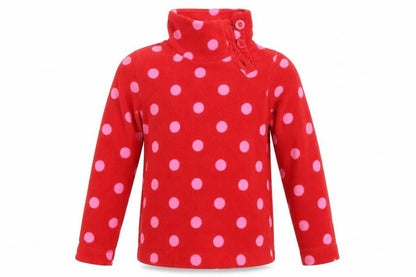 Front view of Next girls’ red polka dot jumper one size