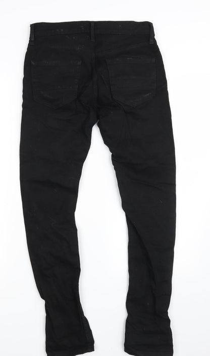 Mens UK Size 28 in Topman Slim Fit Skinny Black Jeans