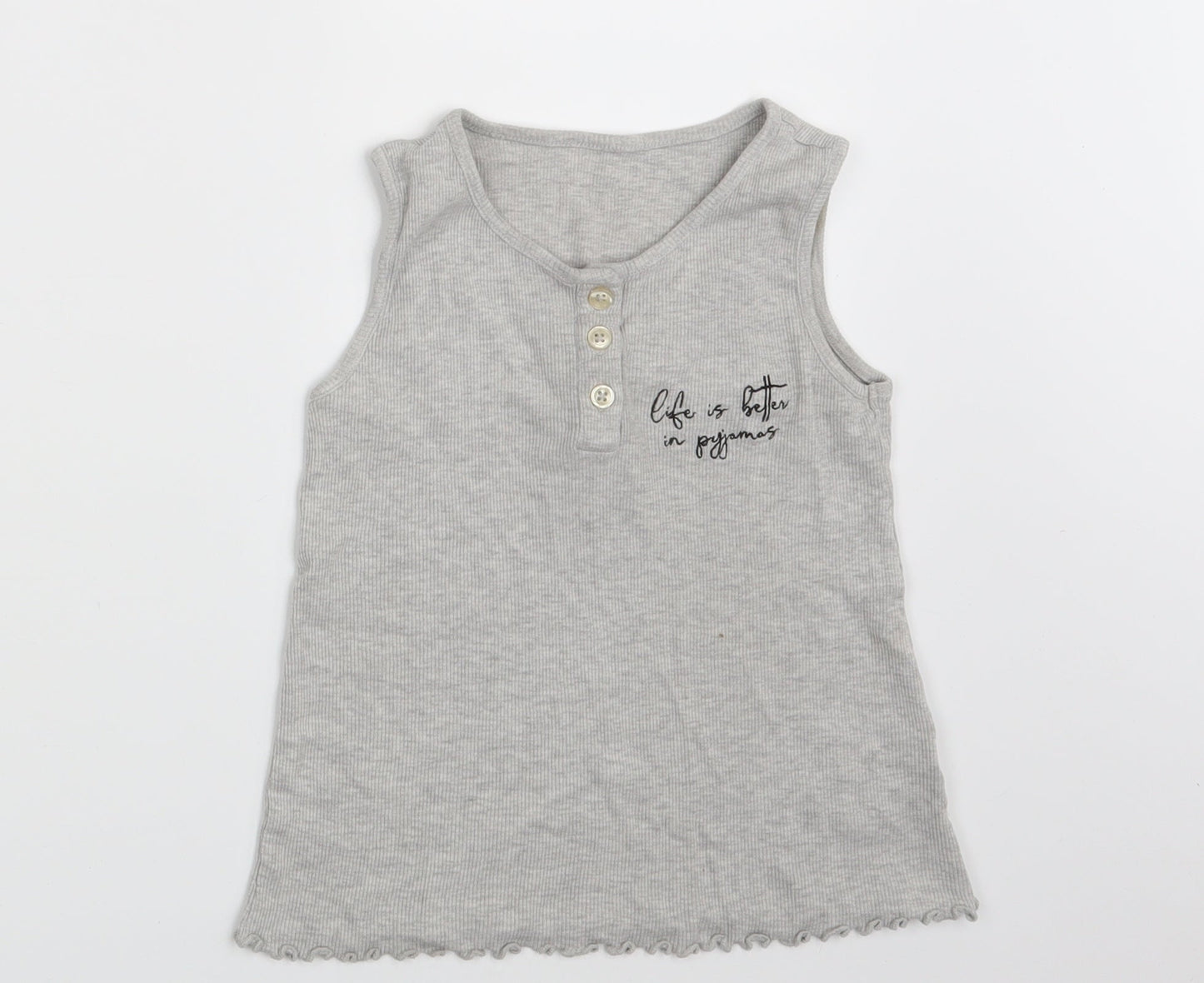 George Girls Grey   Vest Sweatshirt Size 7-8 Years
