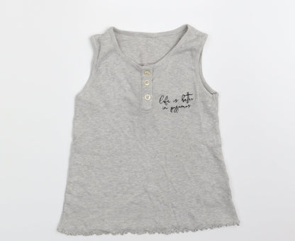 George Girls Grey   Vest Sweatshirt Size 7-8 Years