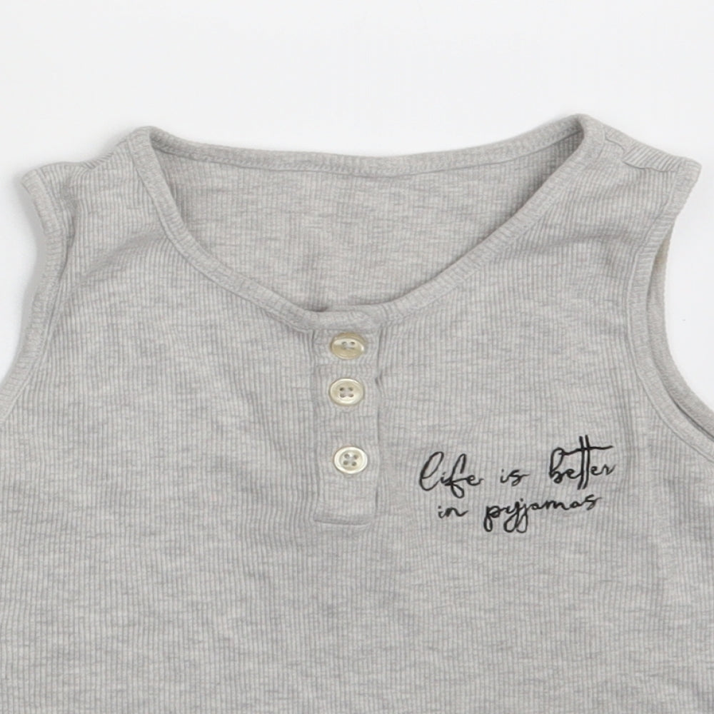 George Girls Grey   Vest Sweatshirt Size 7-8 Years