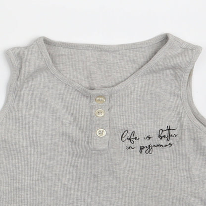 George Girls Grey   Vest Sweatshirt Size 7-8 Years