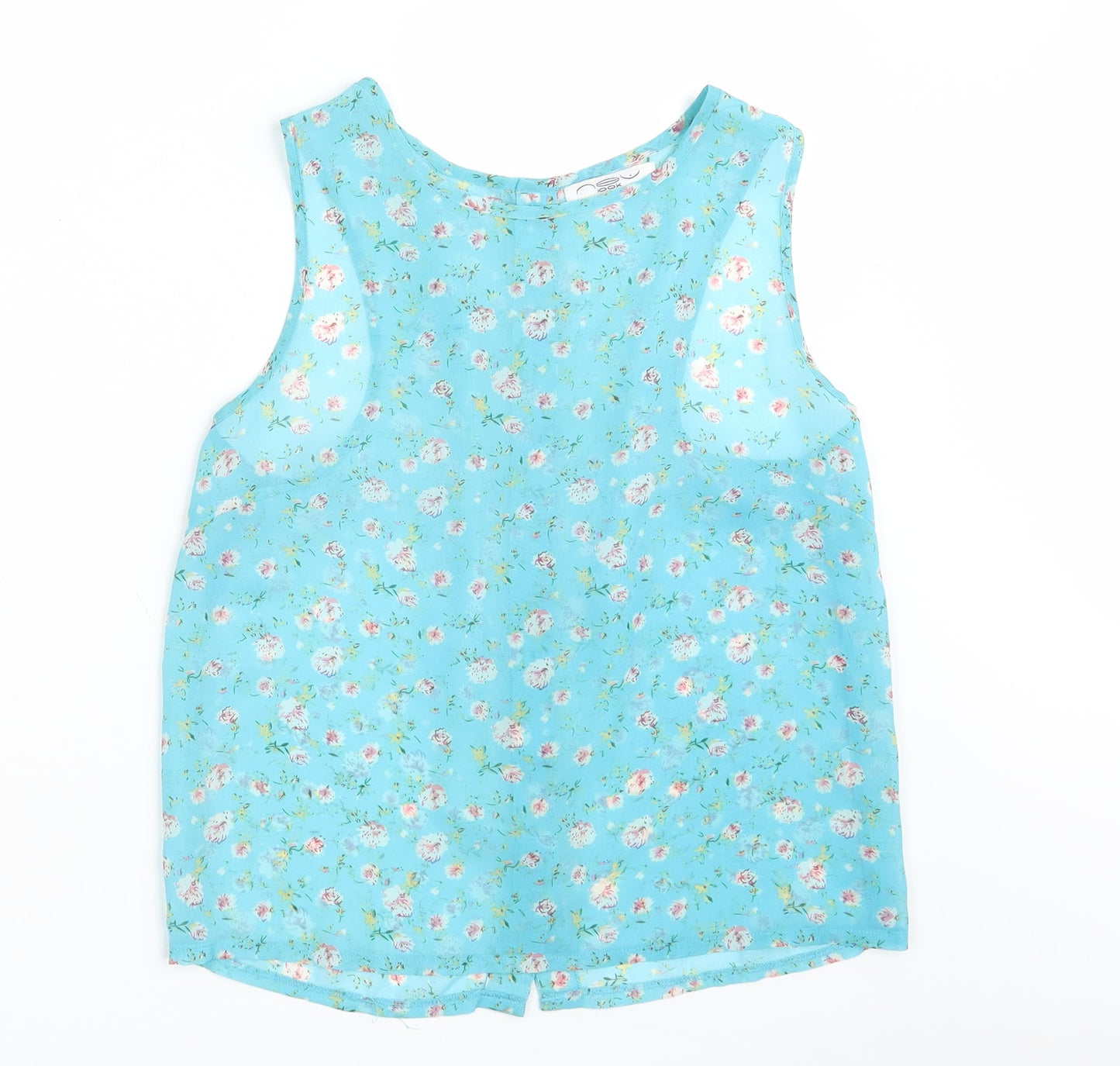 Womens UK Size 10 New Look Green Basic Button-Up