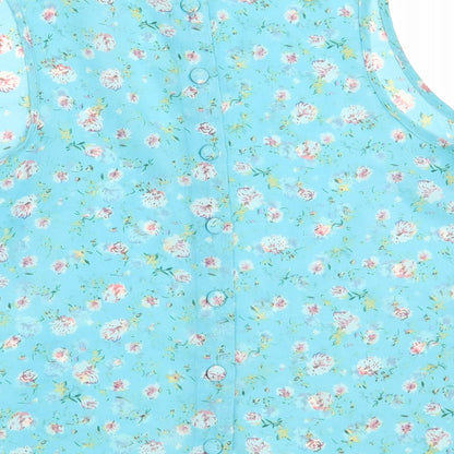 Womens UK Size 10 New Look Green Basic Button-Up