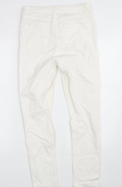 Topshop Womens Ivory  Denim Skinny Jeans Size 32 in L32 in