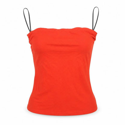 Womens UK Size XS H&M Red Cropped Tank