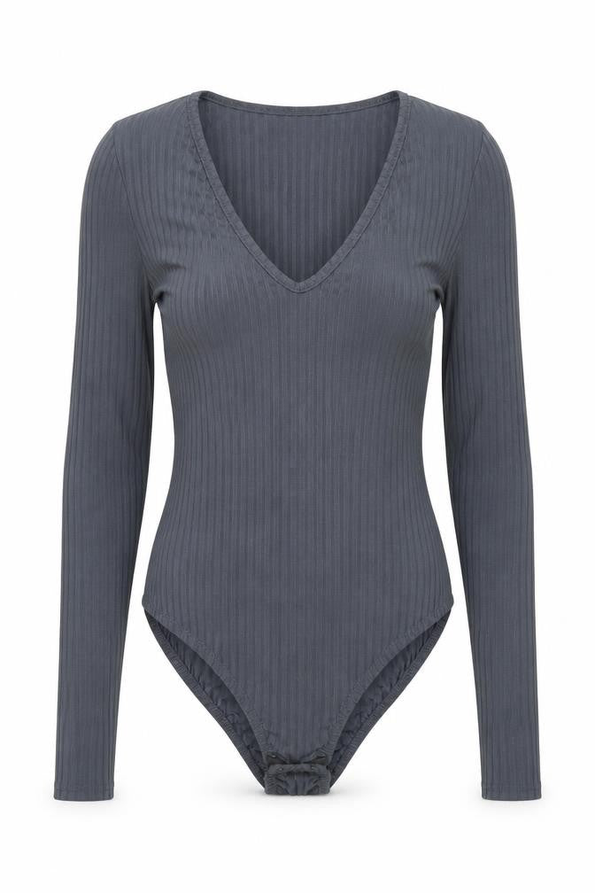 Womens UK Size 4 Missguided One-Piece Blue Bodysuit