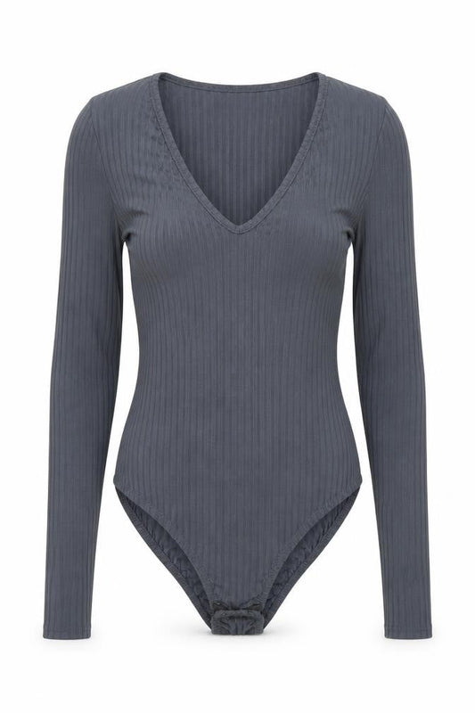 Womens UK Size 4 Missguided One-Piece Blue Bodysuit