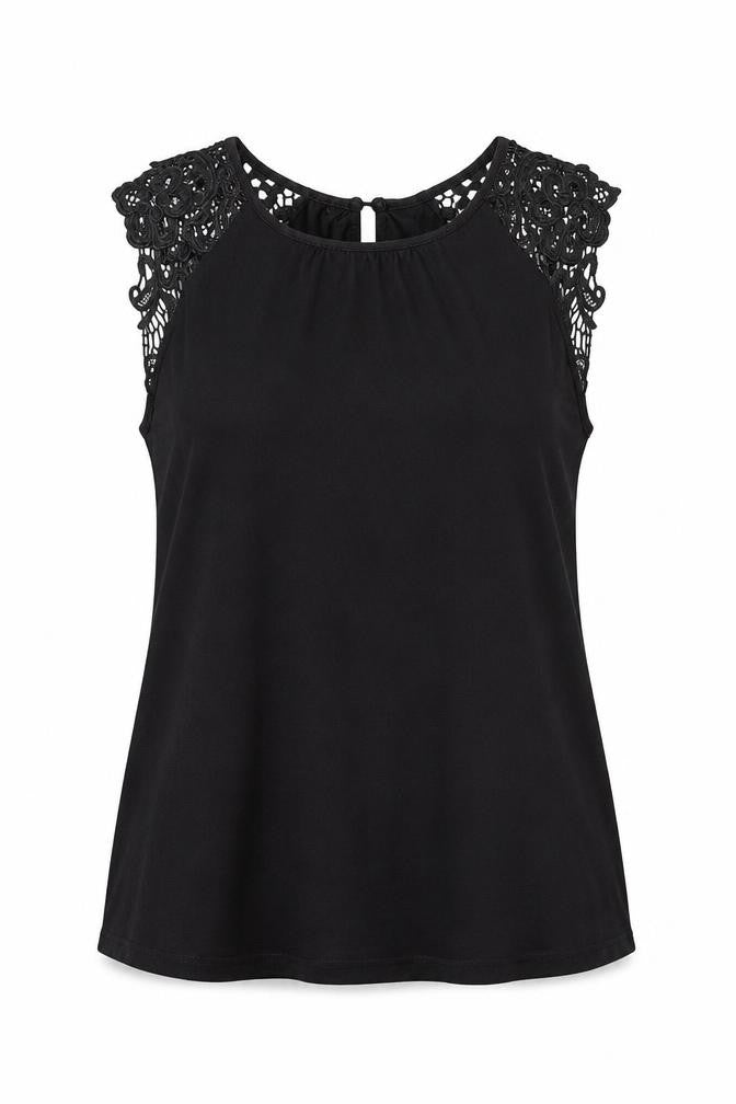 Womens UK Size S H&M Black Basic Tank