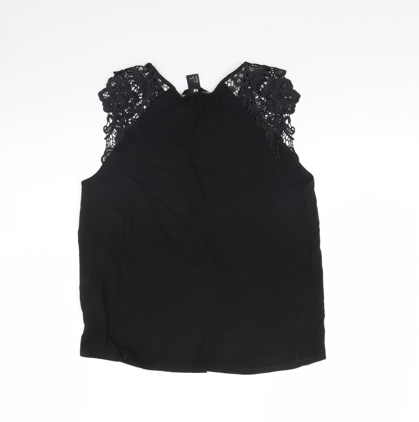 Womens UK Size S H&M Black Basic Tank