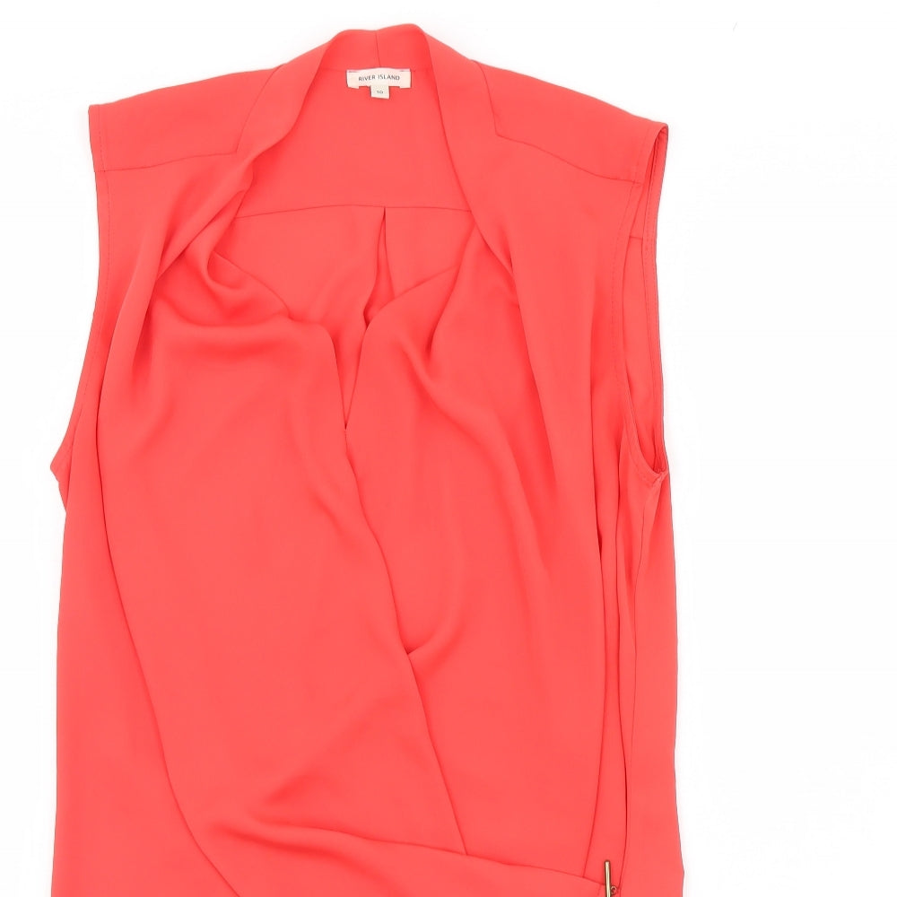 River island  Womens Pink   Basic Tank Size 10