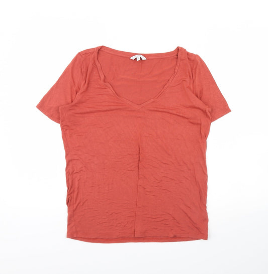 Womens UK Size 10 NEXT Red Basic Blouse