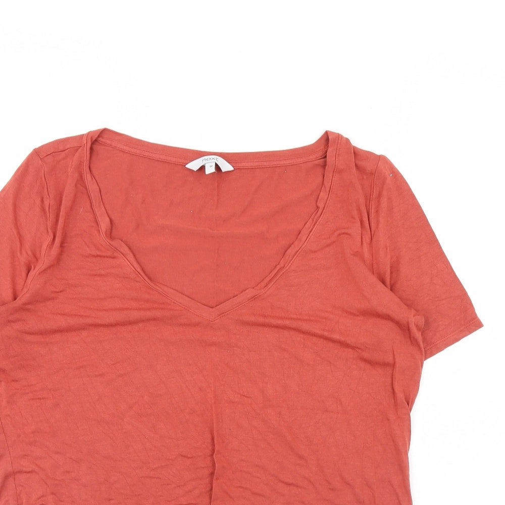 Womens UK Size 10 NEXT Red Basic Blouse
