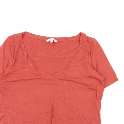 Womens UK Size 10 NEXT Red Basic Blouse
