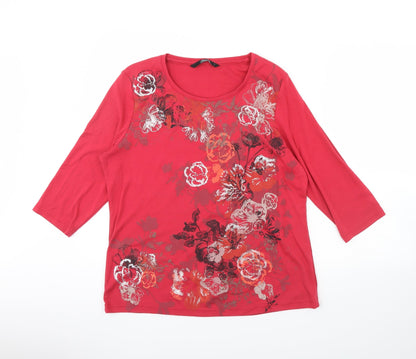 BM collection Womens Pink   Basic Blouse Size L