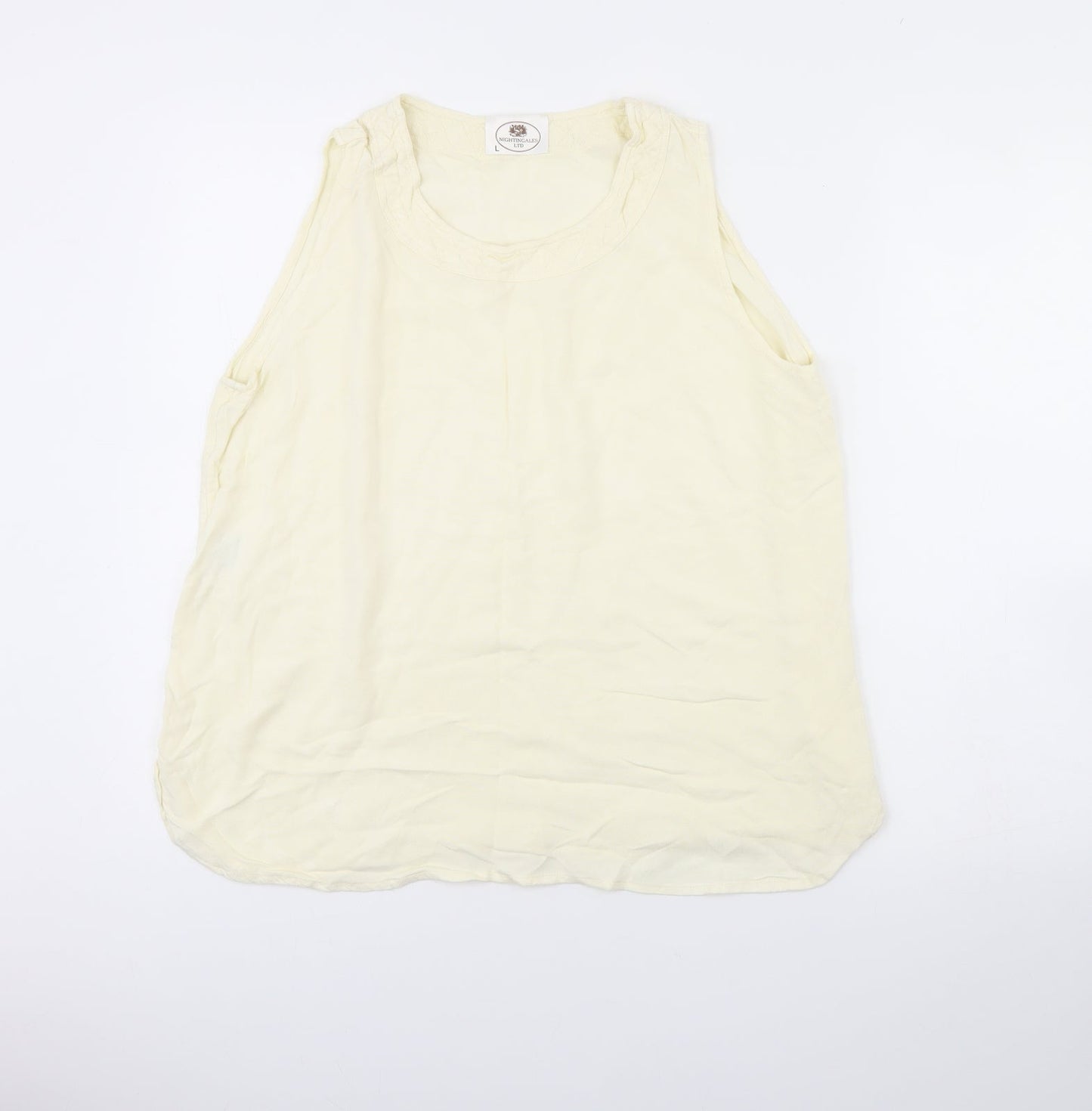Nightingales Womens Yellow   Basic Tank Size L