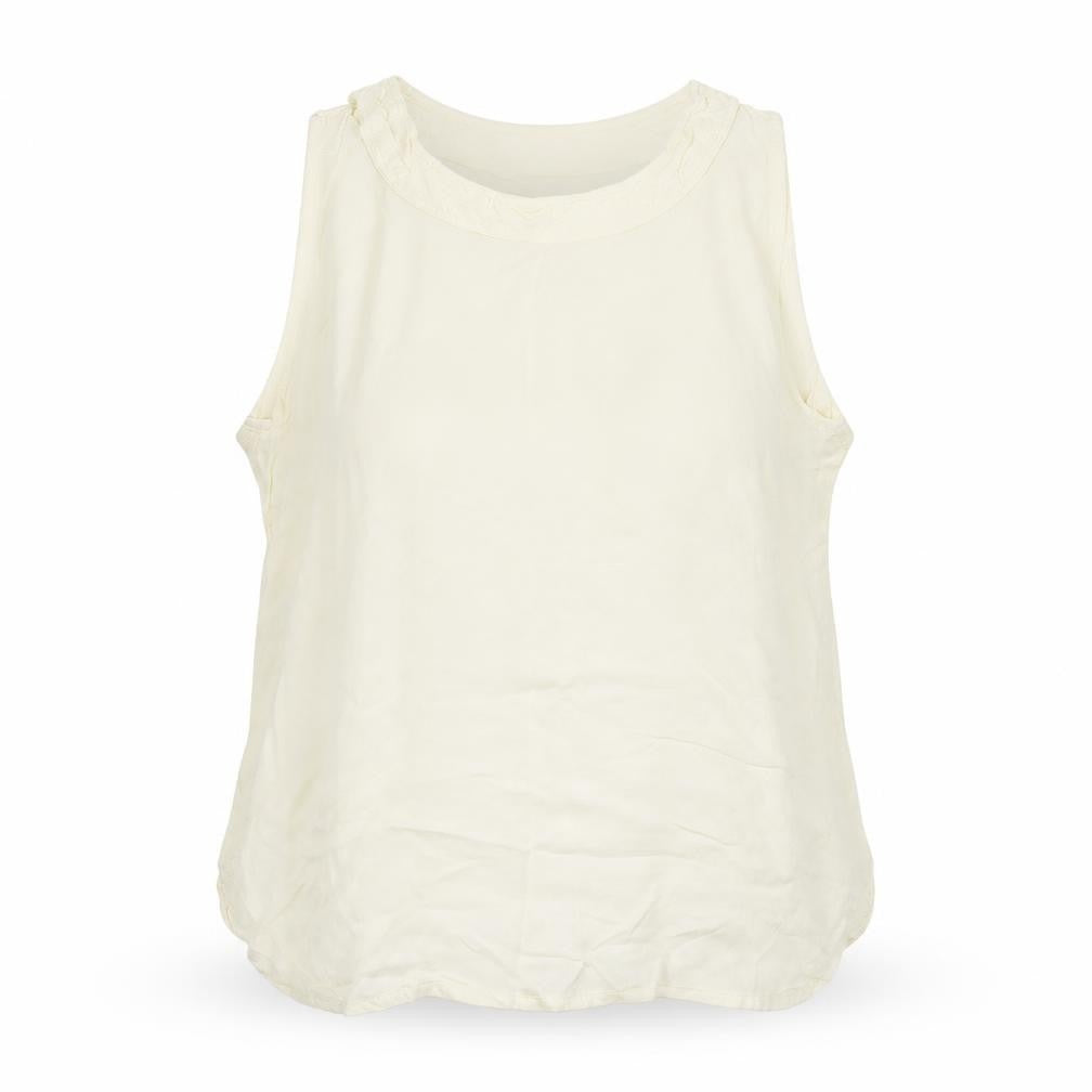Womens UK Size L Nightingales Yellow Basic Tank