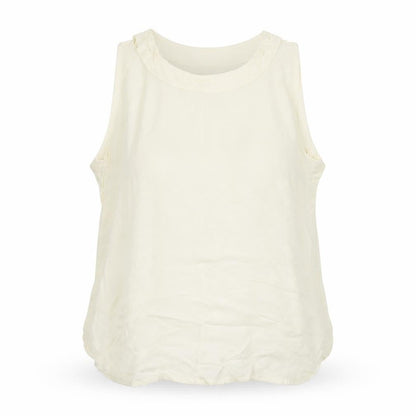 Womens UK Size L Nightingales Yellow Basic Tank