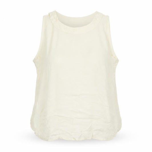 Womens UK Size L Nightingales Yellow Basic Tank