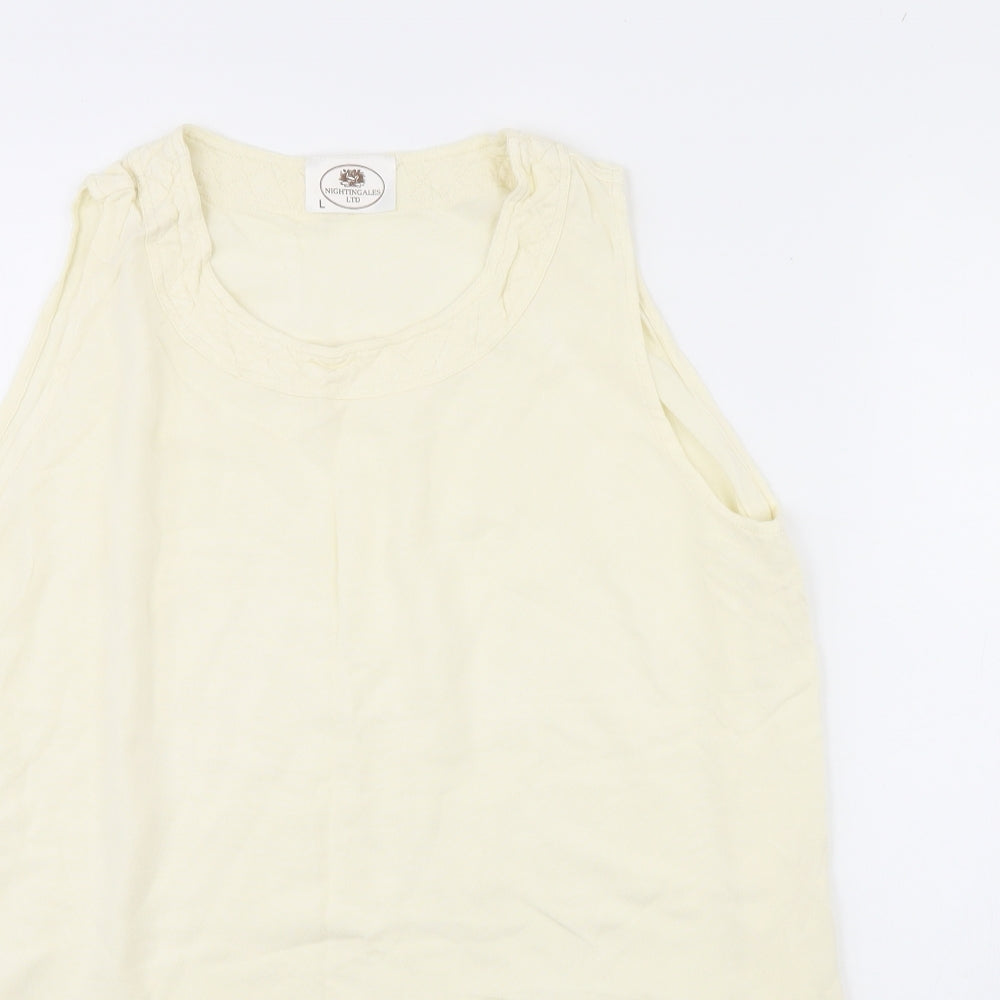 Nightingales Womens Yellow   Basic Tank Size L