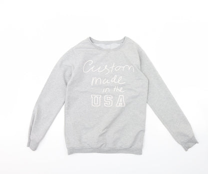 Womens UK Size S Preworn Grey Pullover Jumper