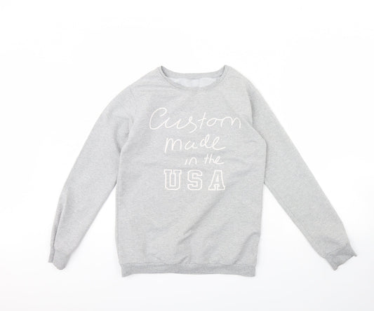 Womens UK Size S Preworn Grey Pullover Jumper