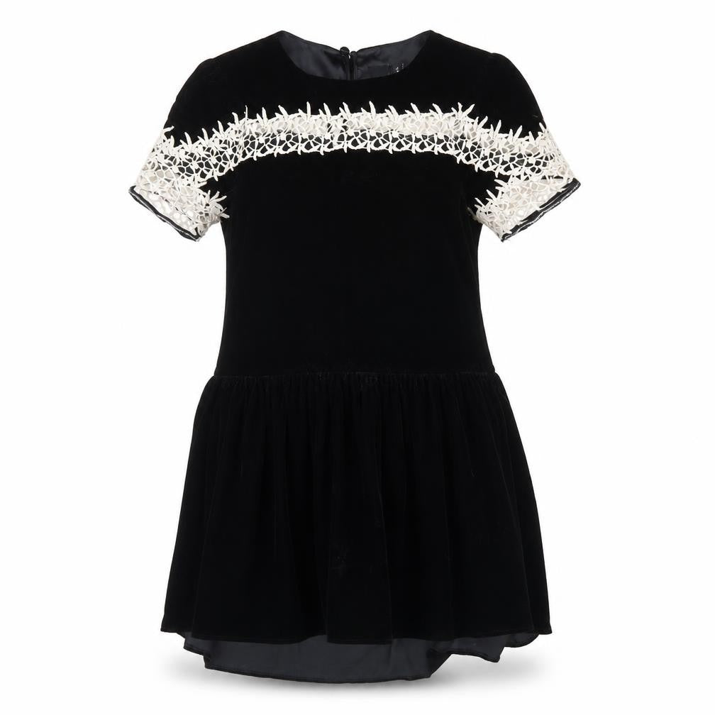 Front view of ASOS women’s black fit & flare, size UK 6