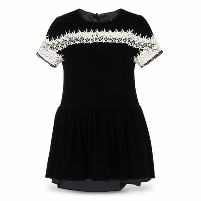 Front view of ASOS women’s black fit & flare, size UK 6