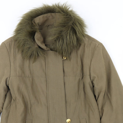 Damart Womens Green   Overcoat Coat Size 12