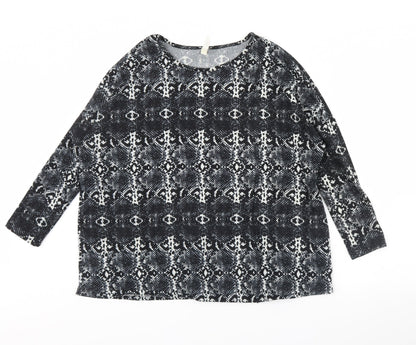 Womens UK Size 8 Stella Black Basic Blouse