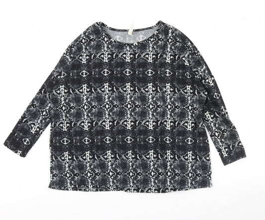 Womens UK Size 8 Stella Black Basic Blouse
