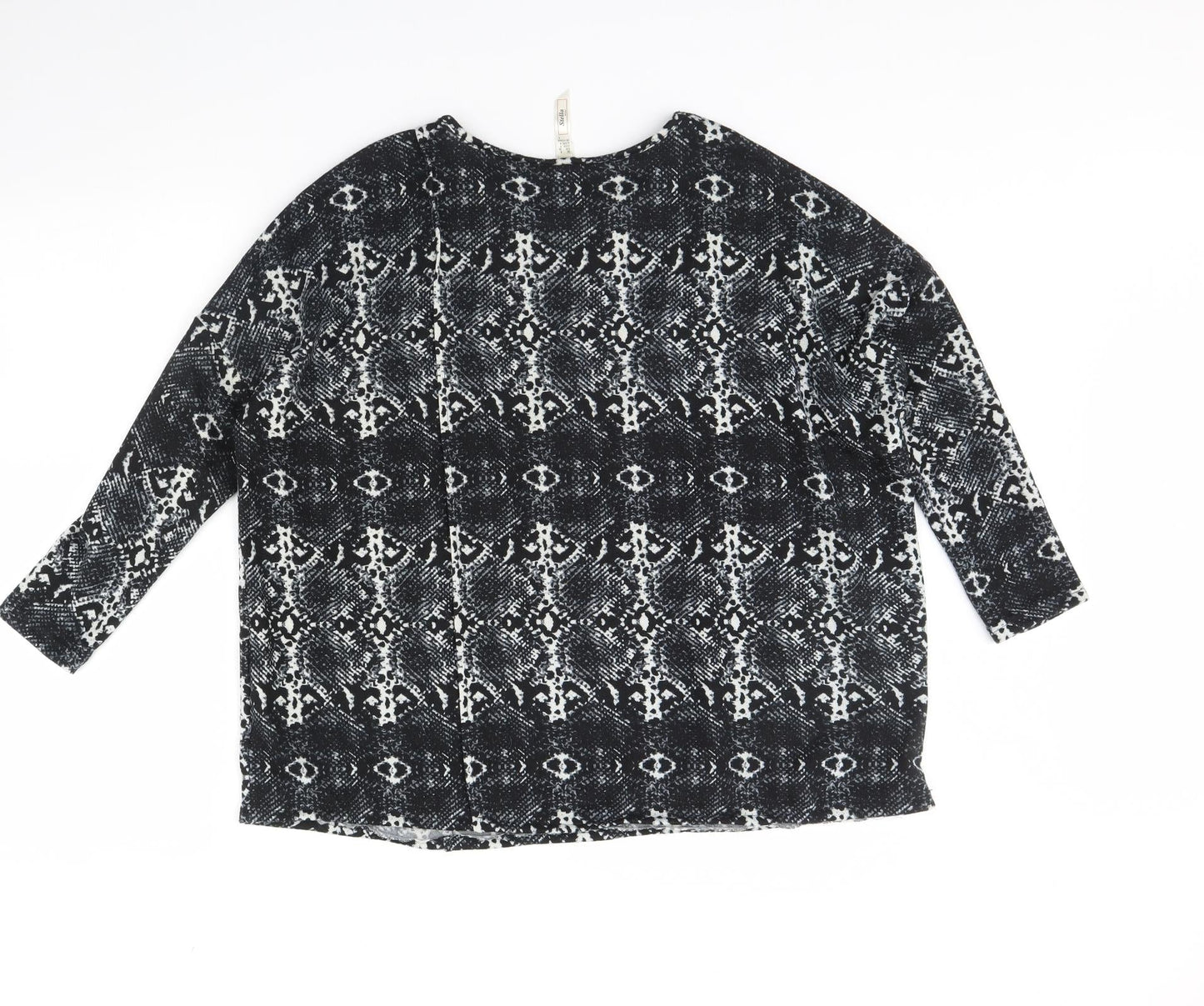 Womens UK Size 8 Stella Black Basic Blouse