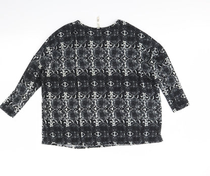 Womens UK Size 8 Stella Black Basic Blouse
