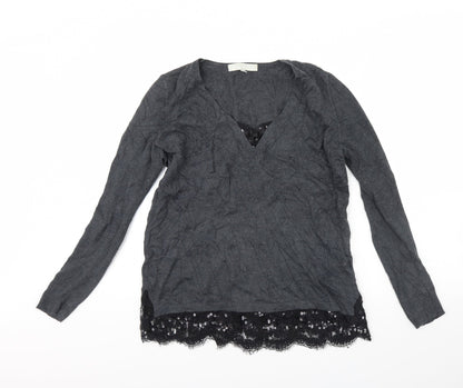 Womens UK Size 12 Gerry Weber Grey Pullover Jumper