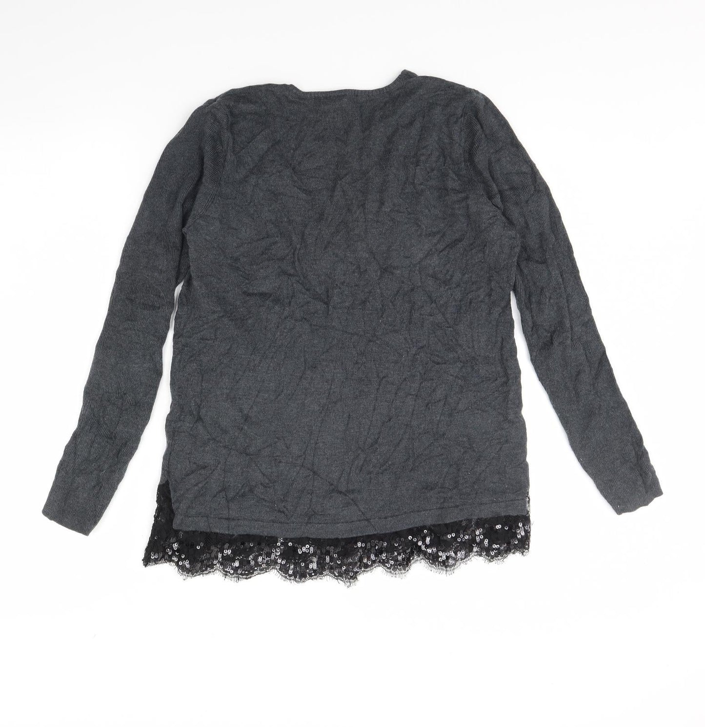 Womens UK Size 12 Gerry Weber Grey Pullover Jumper